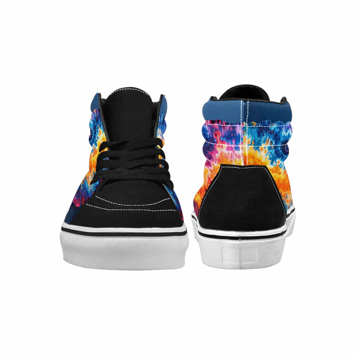 MEN'S Tie Dye Mixed Style High Top Canvas Surreal Custom Shoes
