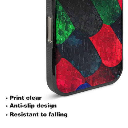 iPhone 16 Pro Case — Dark Snake Print, Personalized Phone Case