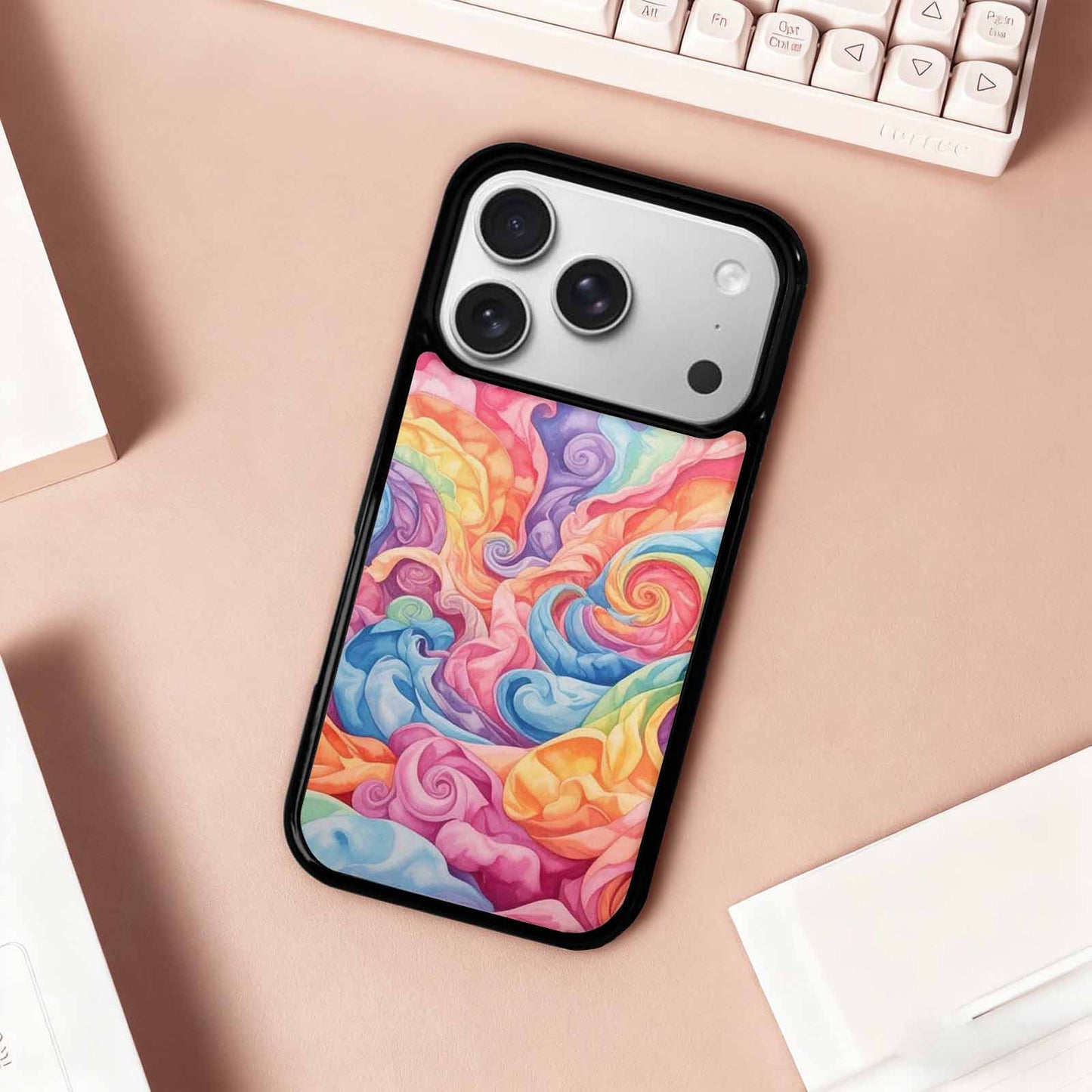 iPhone 17 Pro Case — Tie Dye Swirls Tie Dye Tie, Customized Protective Case