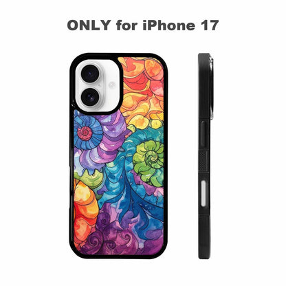 iPhone 17 Case — Tie Dye Swirls (black Tie Dye, Customized Protective Case