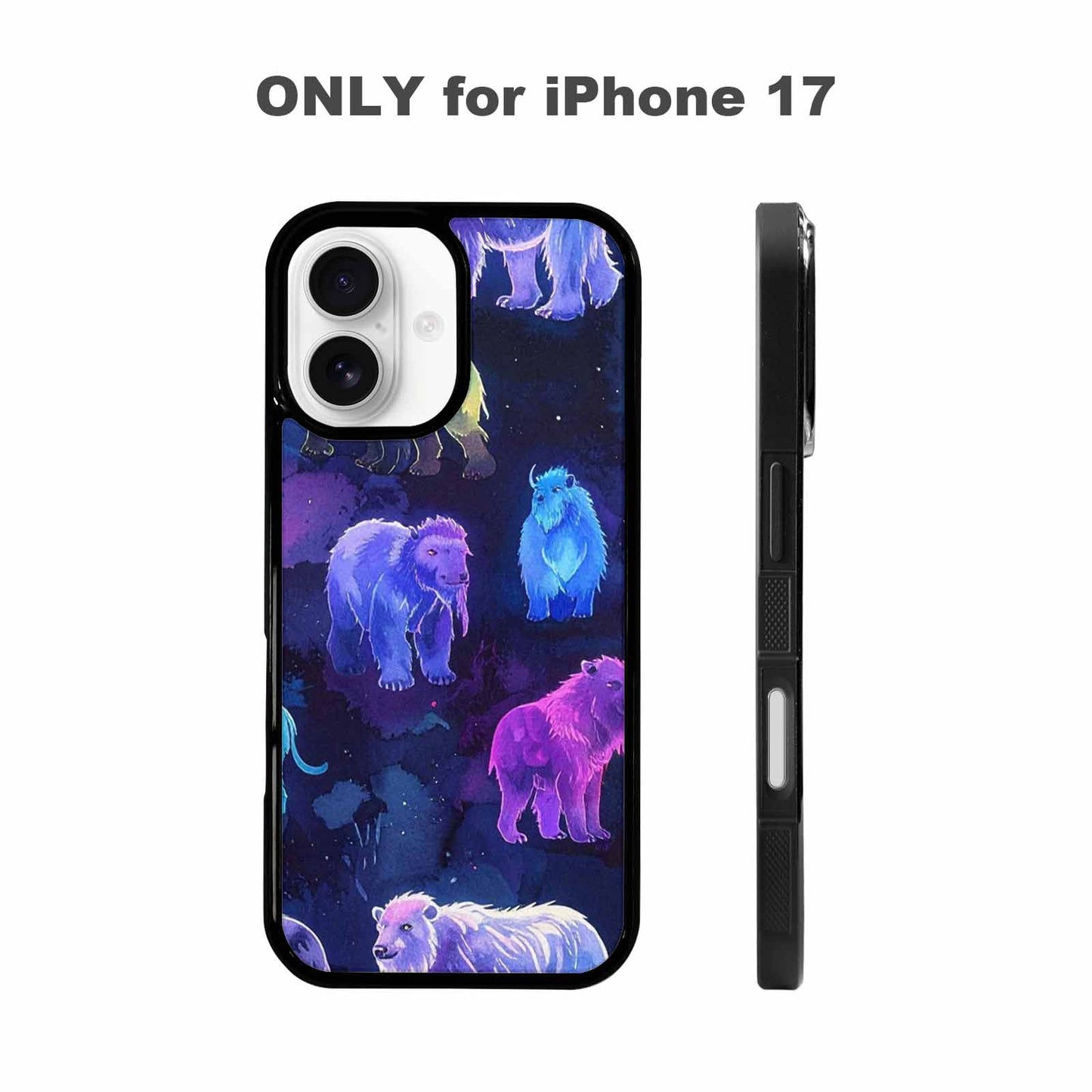 iPhone 17 Case — Watercolor Cryptid Folklore Watercolor Abstract, Customized Protective Case