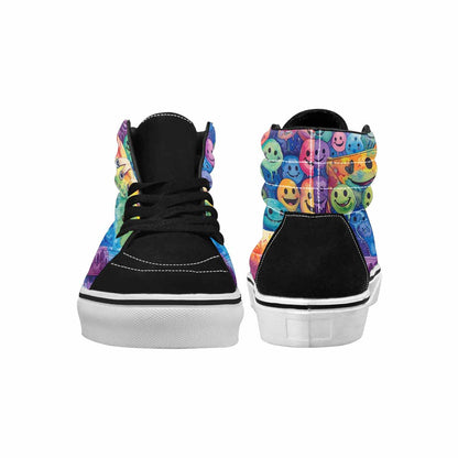 MEN'S Smiley Facessmiley Faces  High Top Canvas Dreamlike Shoes