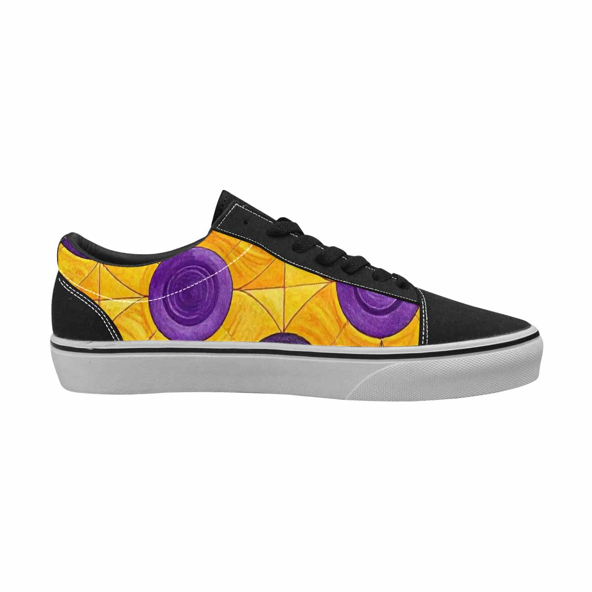 WOMEN'S Intersex Flag Color Canvas Lace-Up Cottagecore Sneakers