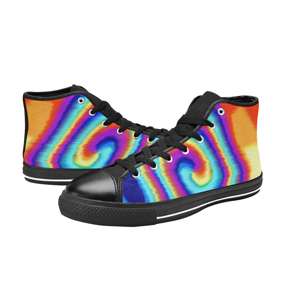 WOMEN'S Tiedye High Top Canvas Cottagecore Shoes