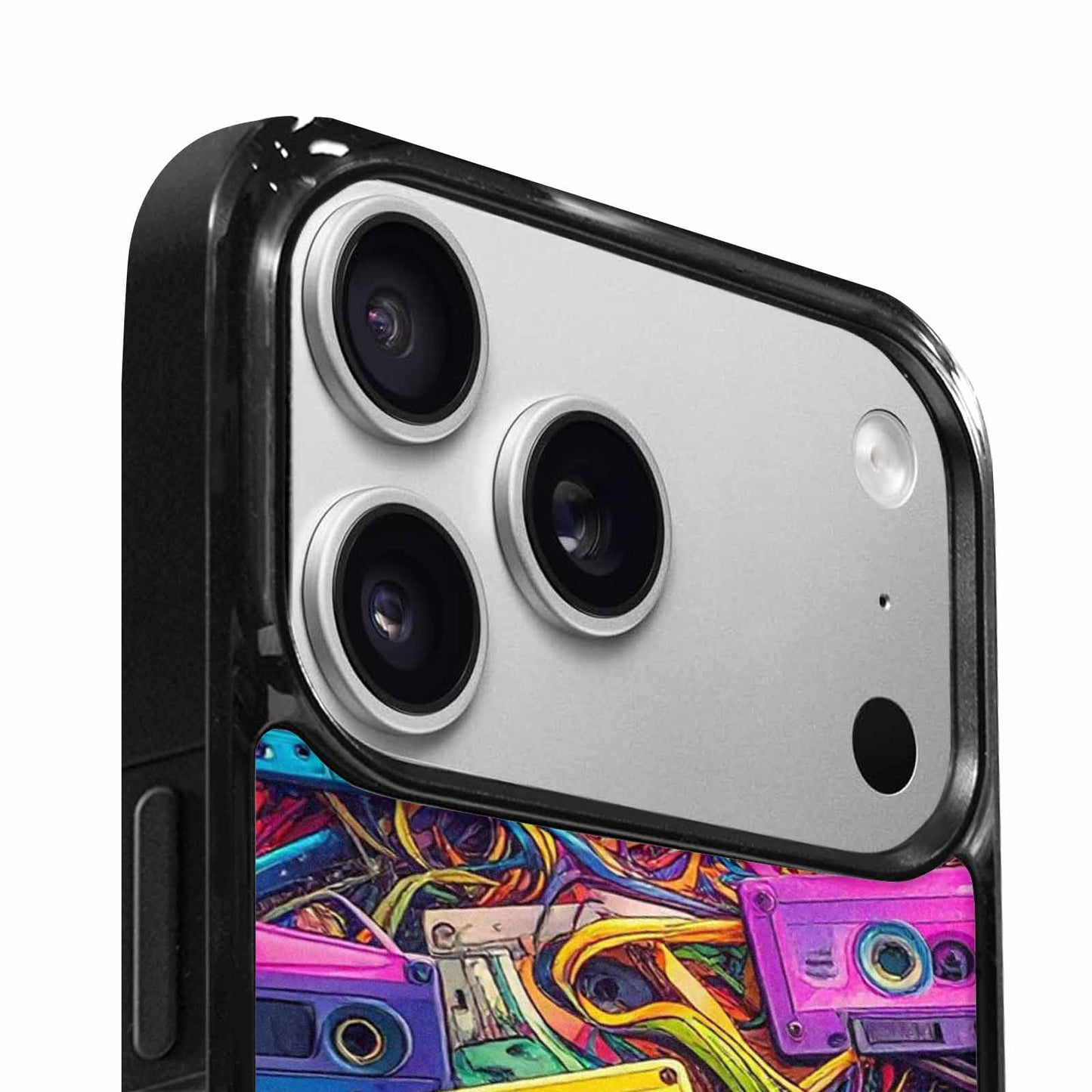 iPhone 17 Pro Max Case — Retro Cassette Tape Pattern Retro Vintage, Unique Phone Case Design