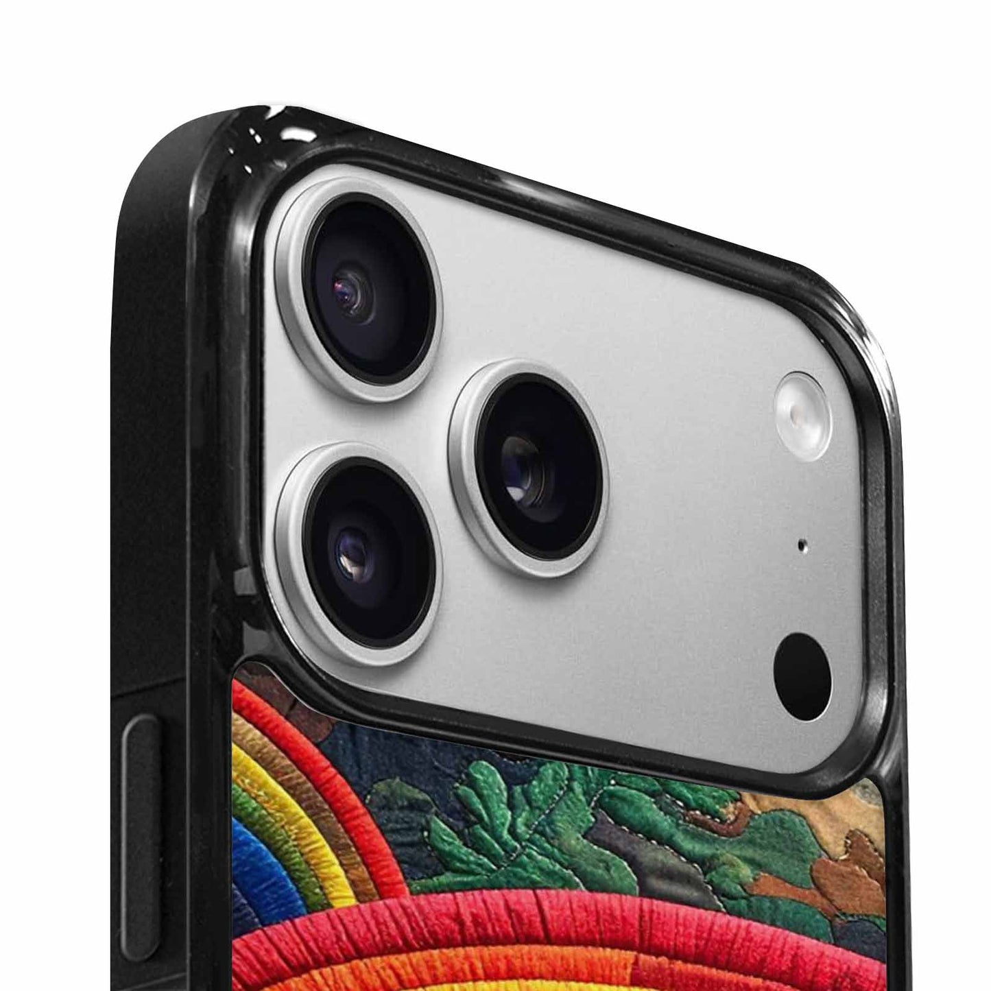 iPhone 17 Pro Case — Vivid Camo Rainbow Arc Camo, Customized Protective Case
