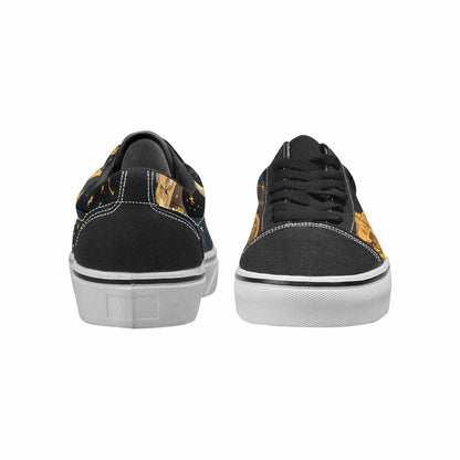 WOMEN'S Zodiac Constellation Star Canvas Lace-Up Dark Academia Custom Sneakers