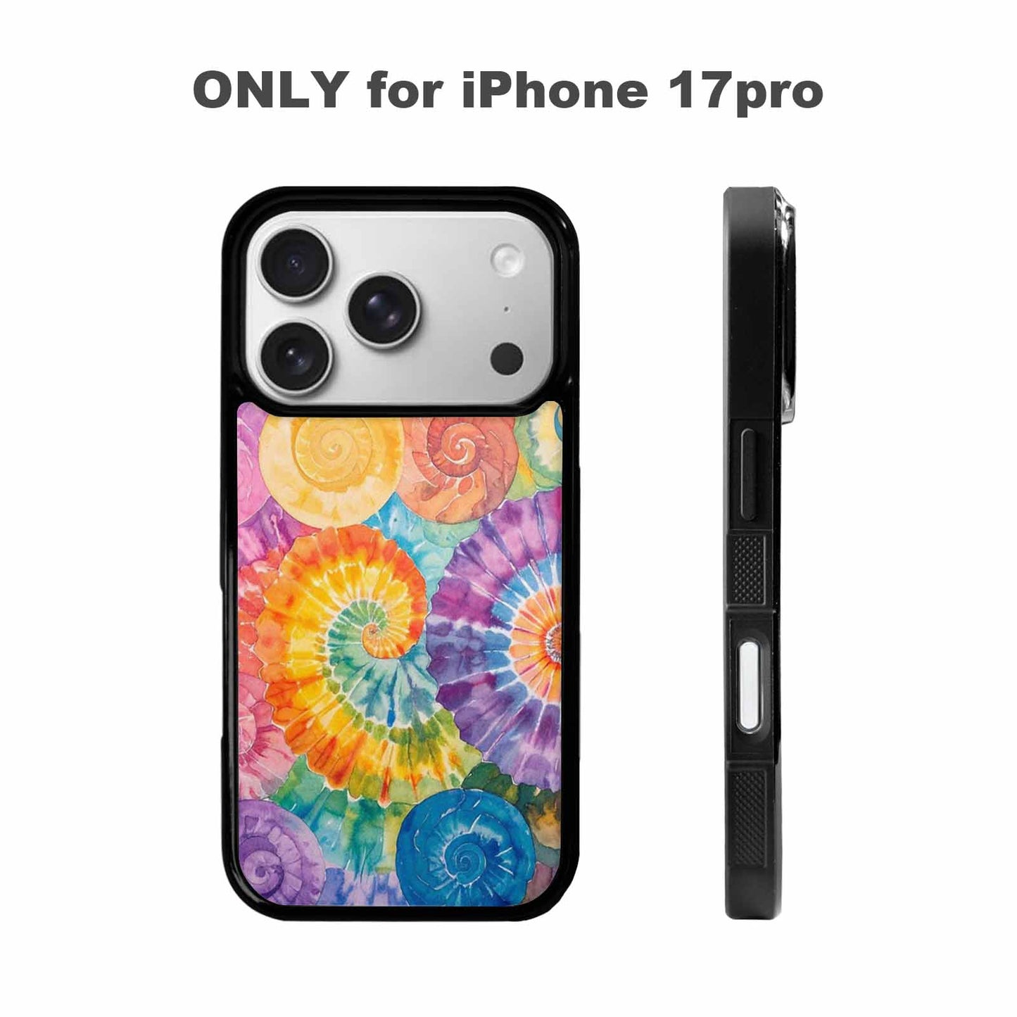 iPhone 17 Pro Case — Tie Dye Swirls Tie Dye Tie, Personalized Phone Case