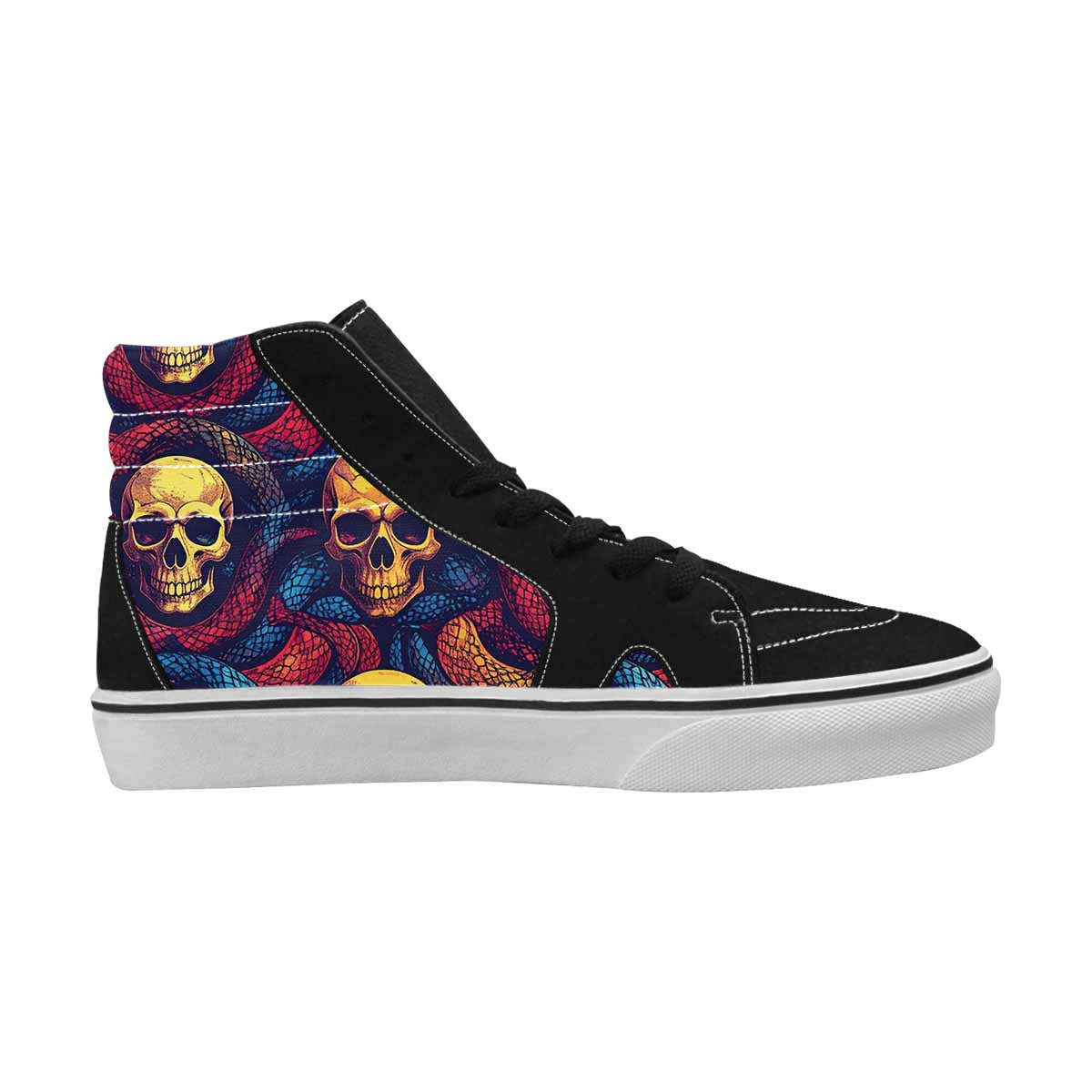 WOMEN'S Snake Skulls Print High Top Canvas Y2K Sneakers