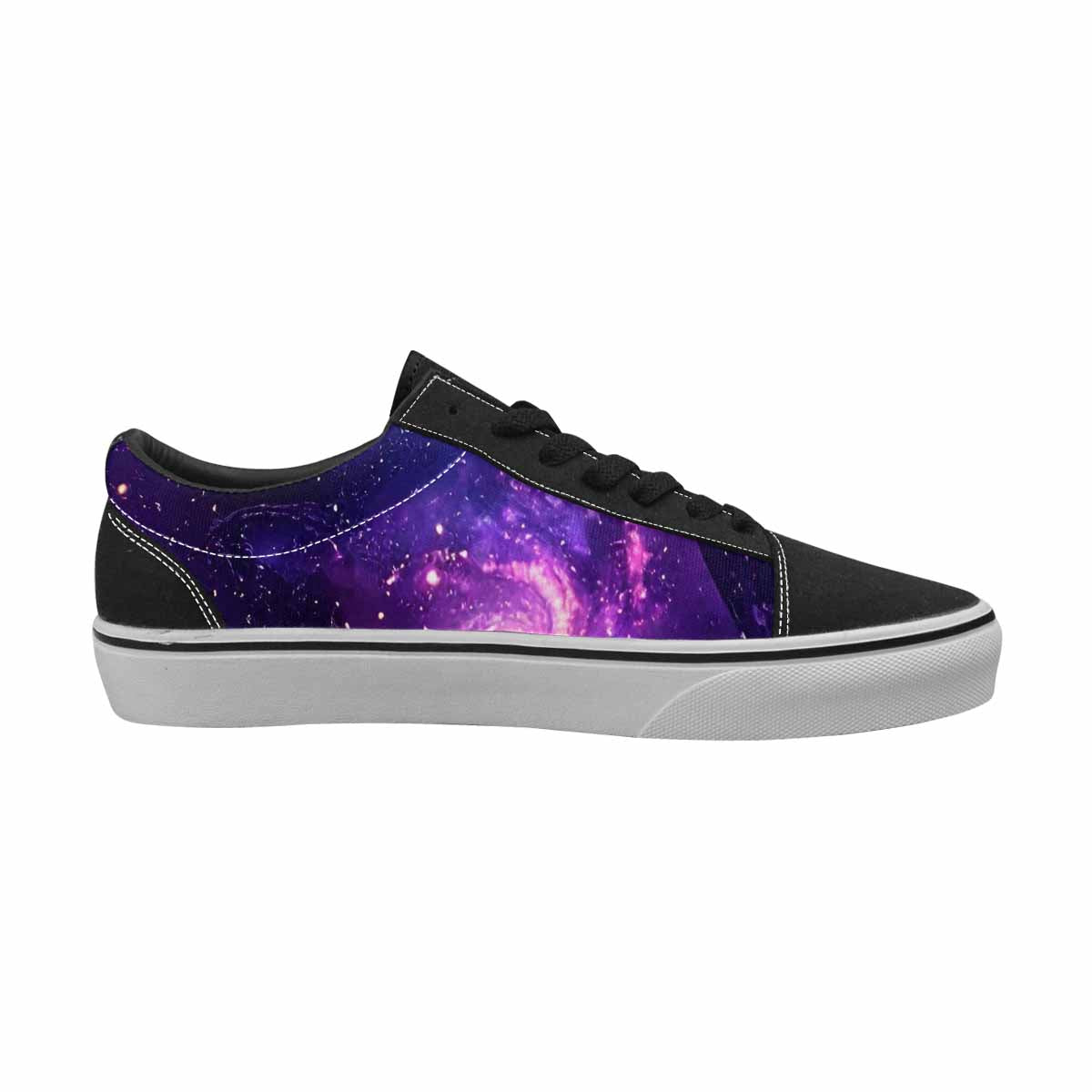 MEN'S Galaxy Snake Print Canvas Lace-Up Vibrant Chaos Shoes