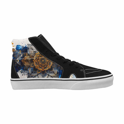 MEN'S Mandala Medallion High Top Canvas Melting Art Sneakers