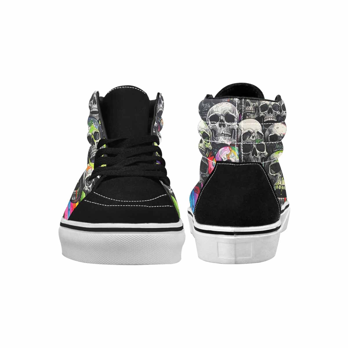 MEN'S Rainbow From Skull S High Top Canvas Aesthetic Shoes