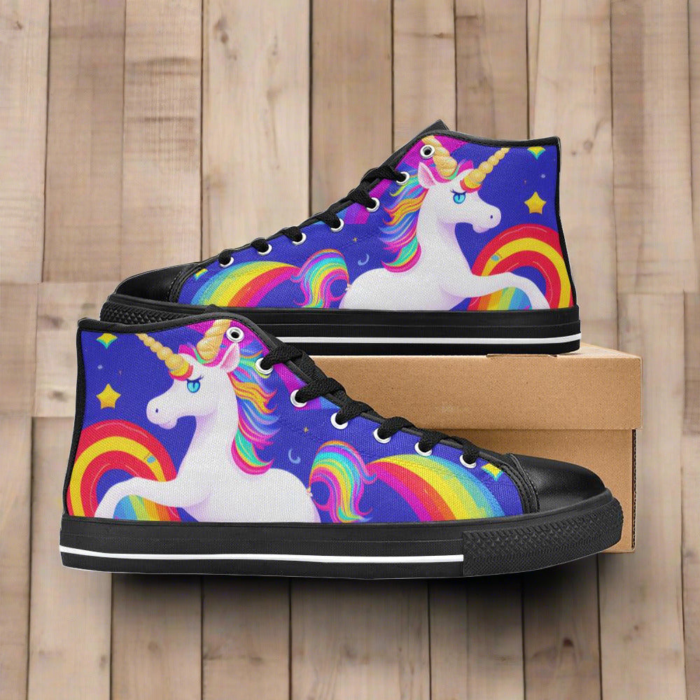 Butterfly Rainbow Earthy Brown Unique WOMEN Bold Art - Freaky Shoes | Custom Art Sneakers