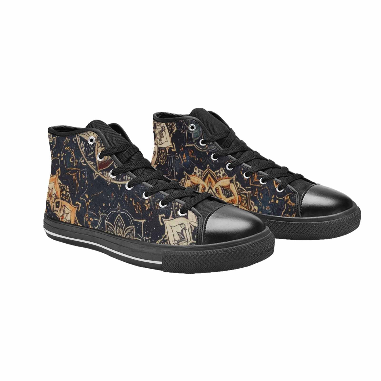 MEN'S Mandala High Top Canvas Cottagecore Custom Shoes