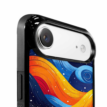 iPhone 17 Air Case — Glossy Winter Wave Seamless Cartoon Cute, Personalized Phone Case