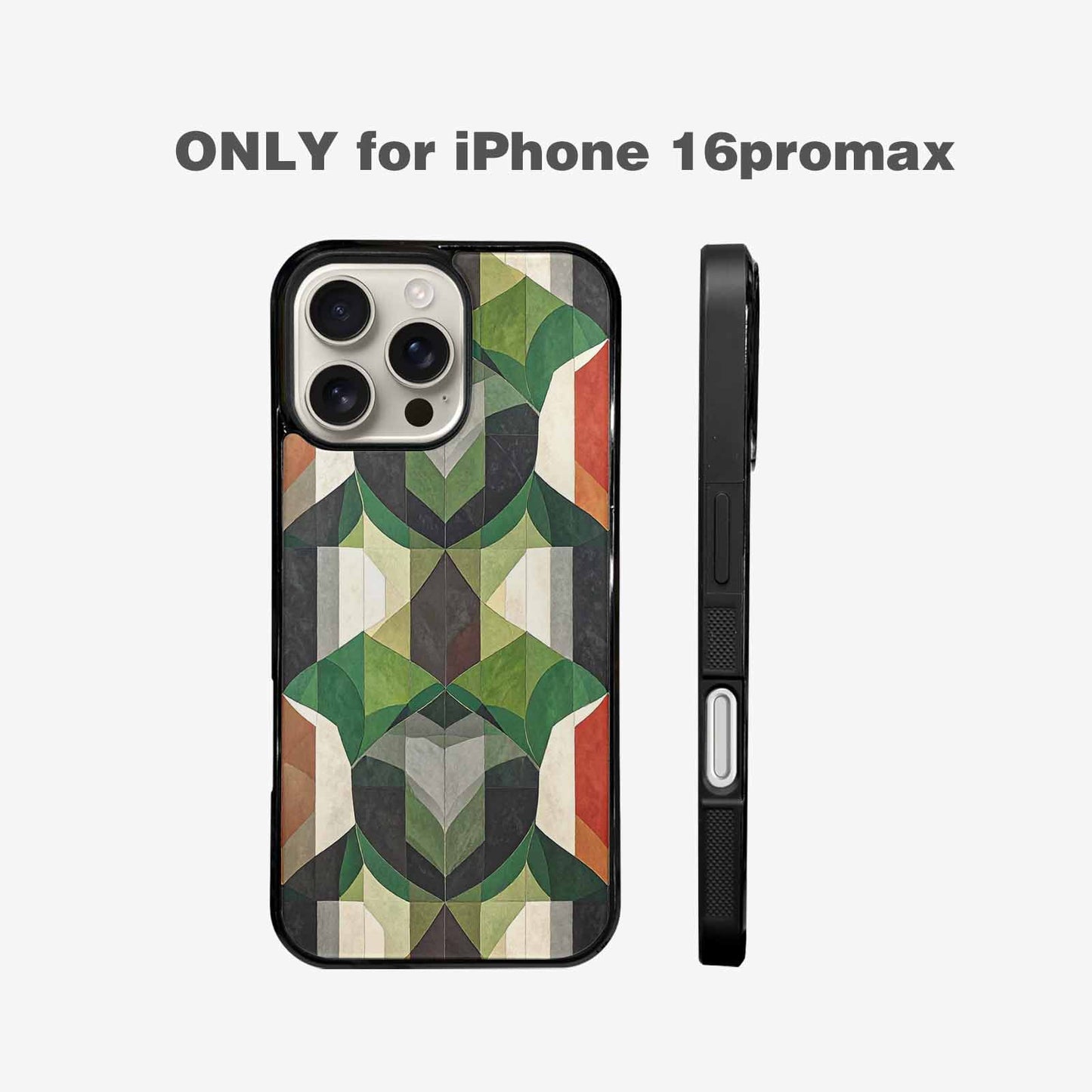 iPhone 16 Pro Max Case — Aromantic Flag Color Theme Small Rainbow, Customized Protective Case