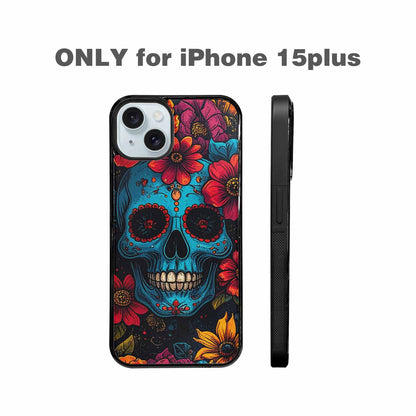 iPhone 15 Plus Case — Skulls, Personalized Phone Case
