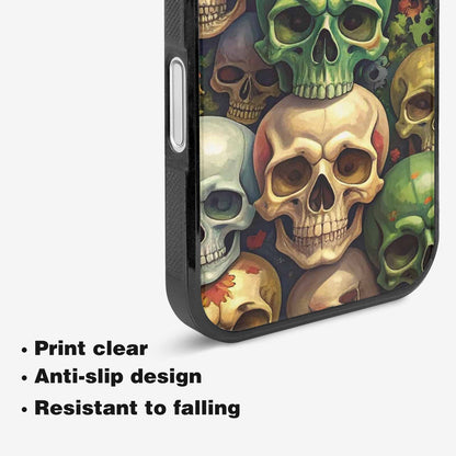 iPhone 16 Case — Skulls Camoskulls Pattern Hu E3k, Custom Printed Phone Case