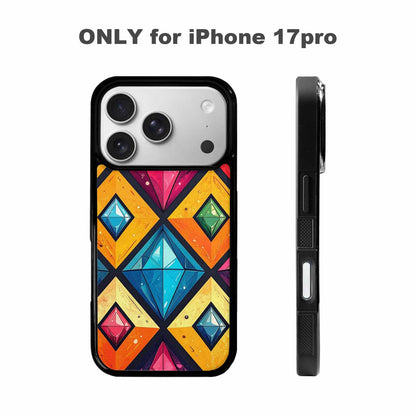 iPhone 17 Pro Case — Vintage Summer Diamond Retro Vintage, Unique Phone Case Design