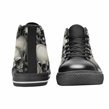 MEN'S Skulls - Classic High Top Canvas Wallpaper Art Sneakers