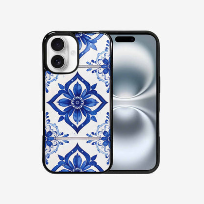 iPhone 16 Case — Mexican Talavera Tile Pattern Floral Geometric, Unique Phone Case Design