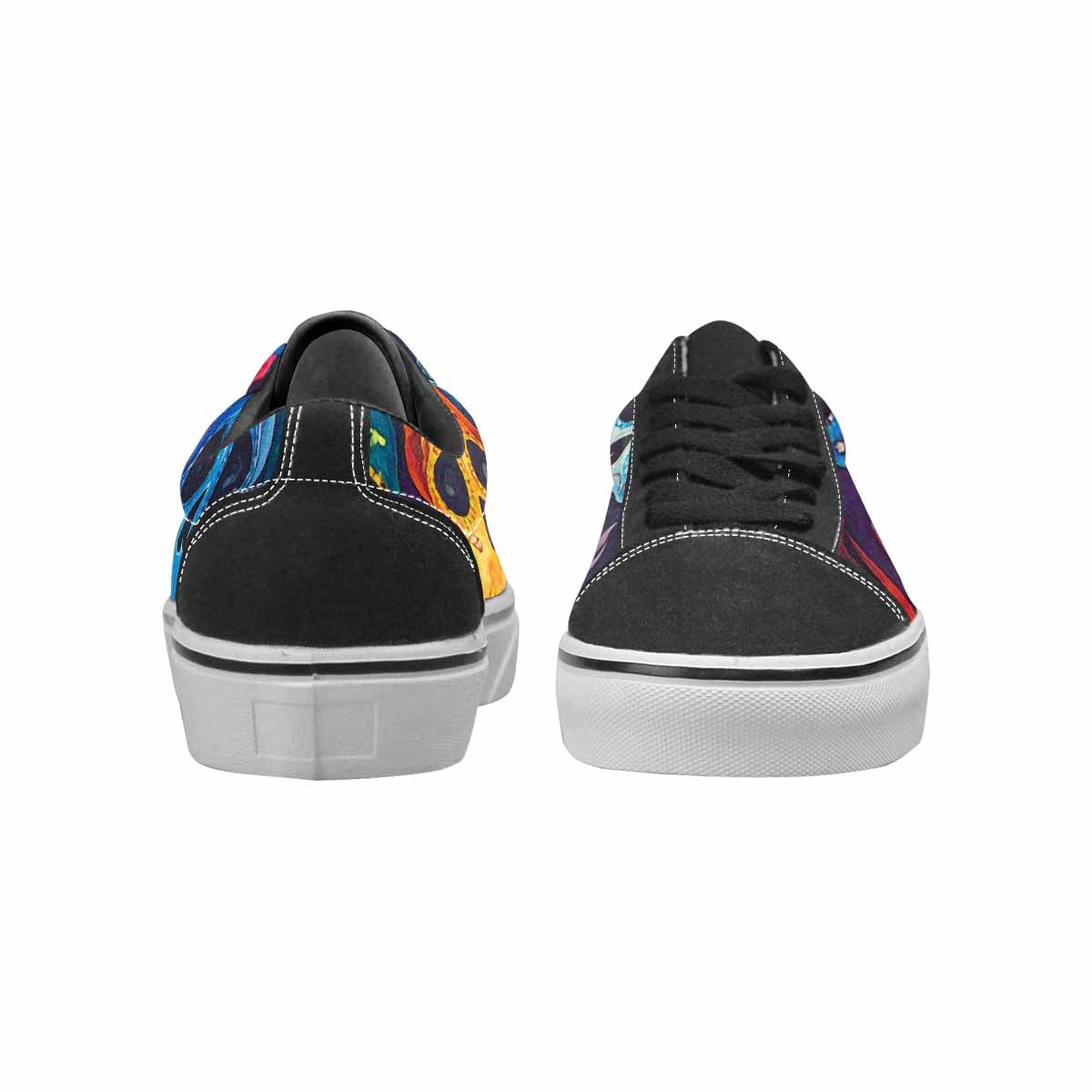 MEN'S Skull Canvas Lace-Up Neon Fantasy Shoes