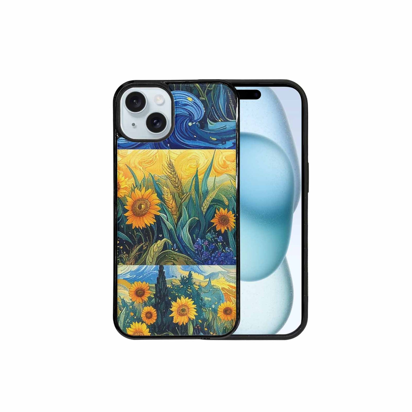iPhone 15 Plus Case — Blend All Versions Together Melting Together, Custom Printed Phone Case