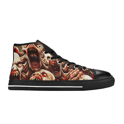MEN'S Monsters 3 Men’S High Top Canvas Wallpaper Art Custom Shoes