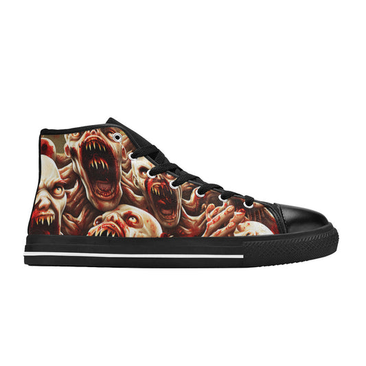 MEN'S Monsters 3 Men’S High Top Canvas Wallpaper Art Custom Shoes