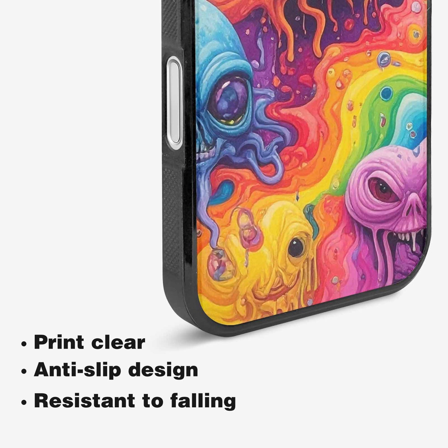 iPhone 16 Plus Case — Aliens Tie Dyemelting Aliens P, Custom Art Phone Cover