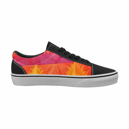 WOMEN'S Tie Dye - Canvas Lace-Up Neon Fantasy Custom Shoes