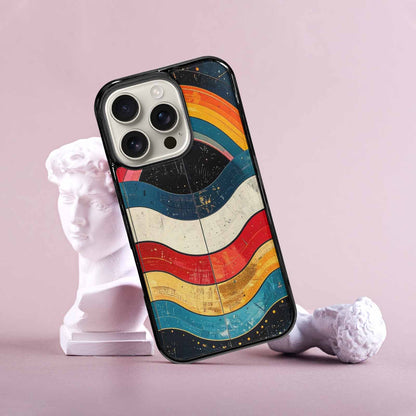 iPhone 16 Pro Case — Retro Wave Scallop Stripe Small Lma, Original Design Phone Case