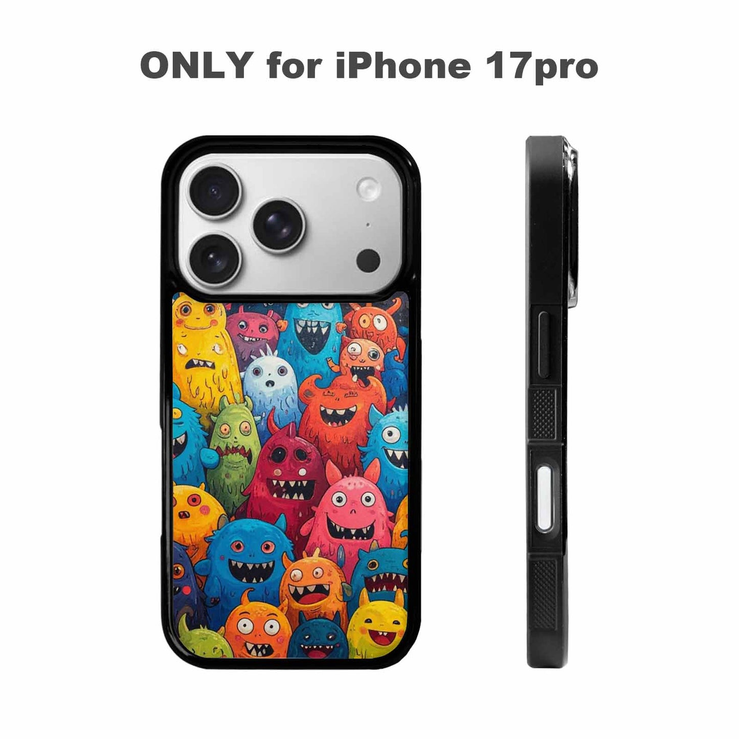 iPhone 17 Pro Case — Monsters General Cartoon Monsters Pattern Cartoon, Personalized Phone Case