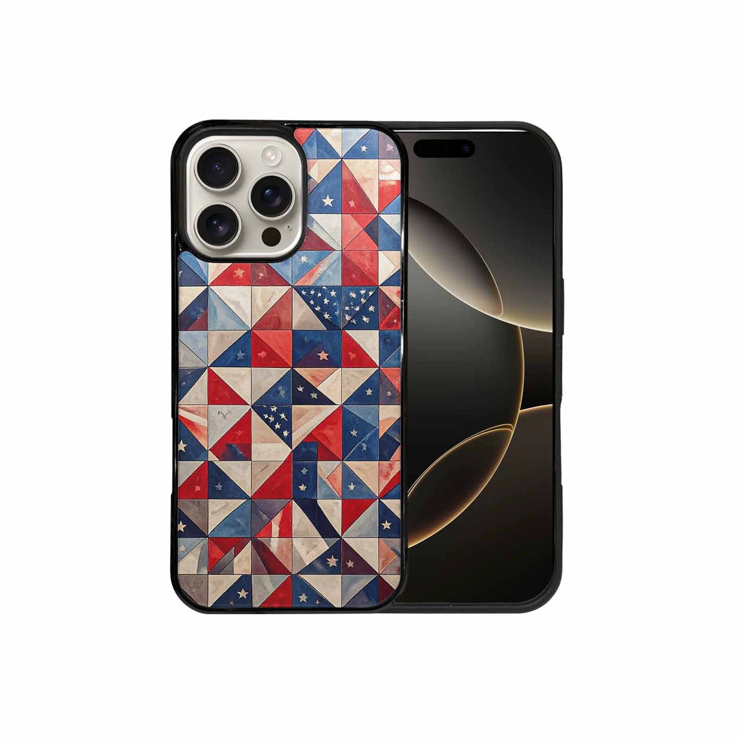 iPhone 16 Pro Max Case — Small American Flag Stars And Stripes, Custom Designed Case Cover