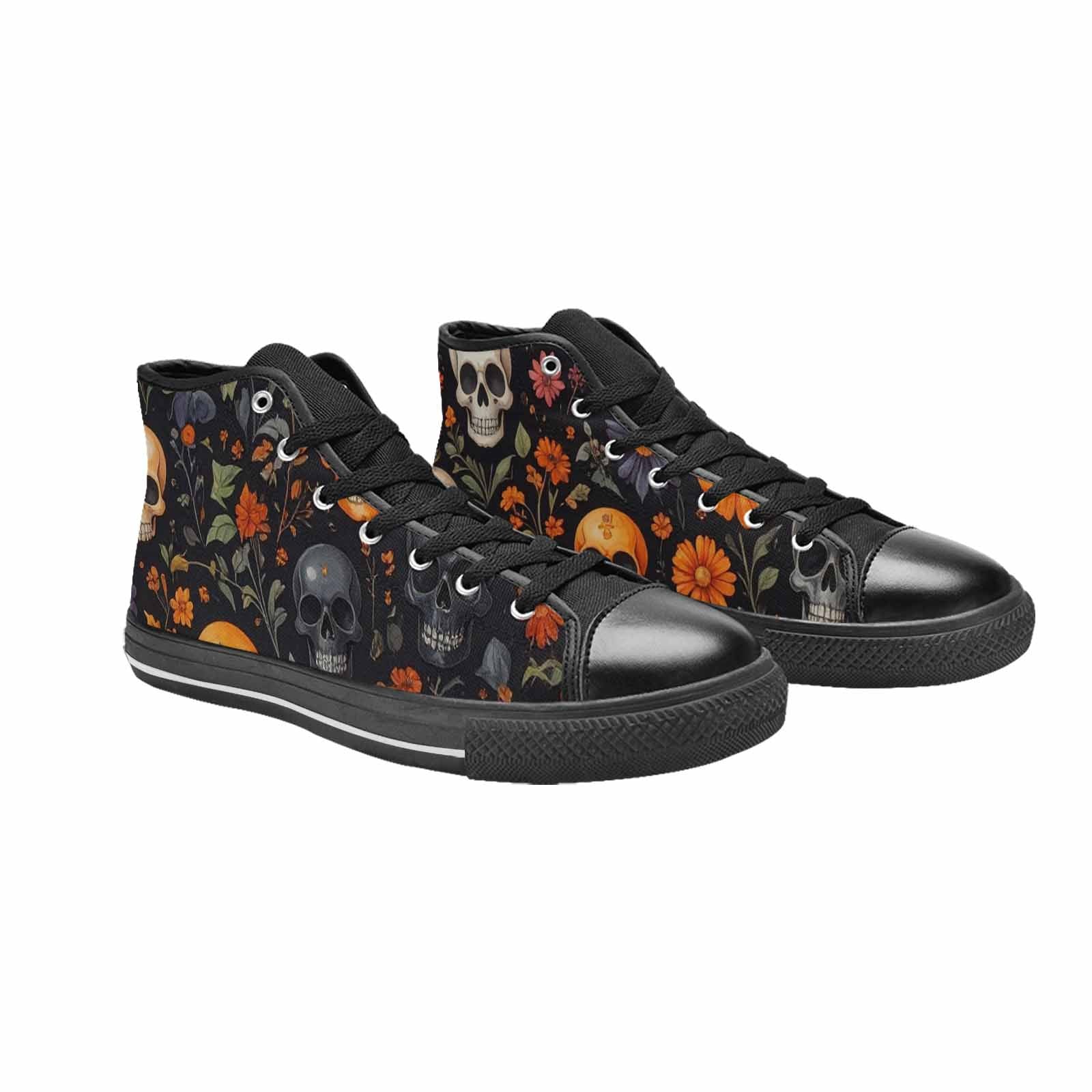 WOMEN'S Skulls - Halloween High Top Canvas Y2K Sneakers