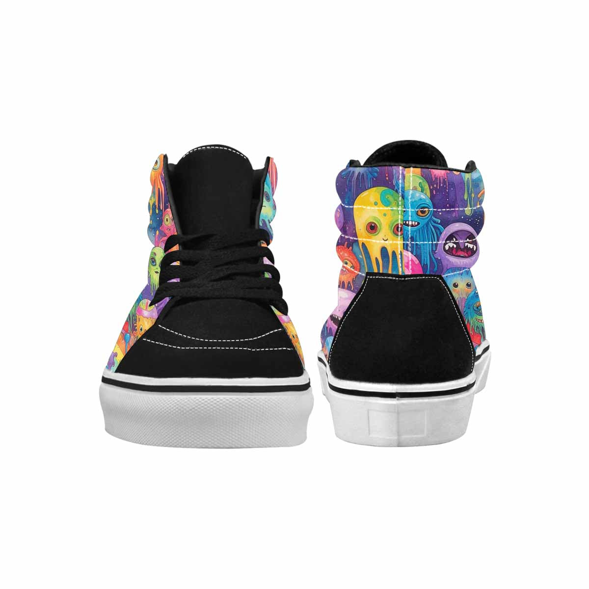 MEN'S Aliens  Tie Dye High Top Canvas Cottagecore Sneakers