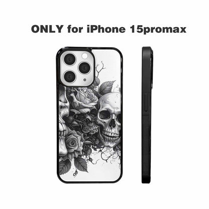 iPhone 15 Pro Max Case — Skull Gothic Art Dark Original, Custom Designed Case Cover