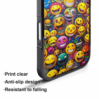 iPhone 17 Pro Case — Small Yellow Smiley Face Acid Original, Unique Phone Case Design