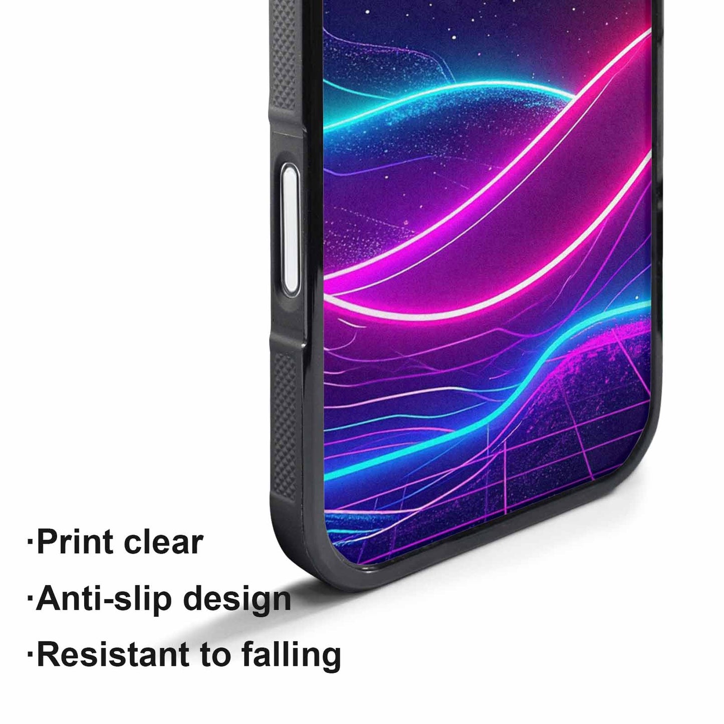iPhone 17 Pro Max Case — Neon Cartoon Art Pattern Retro Vintage, Customized Protective Case