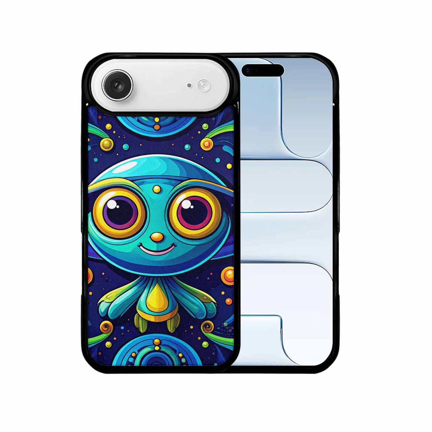 iPhone 17 Air Case — Alien Ufo Cartoon Art Pattern Alien, Custom Made Phone Cover