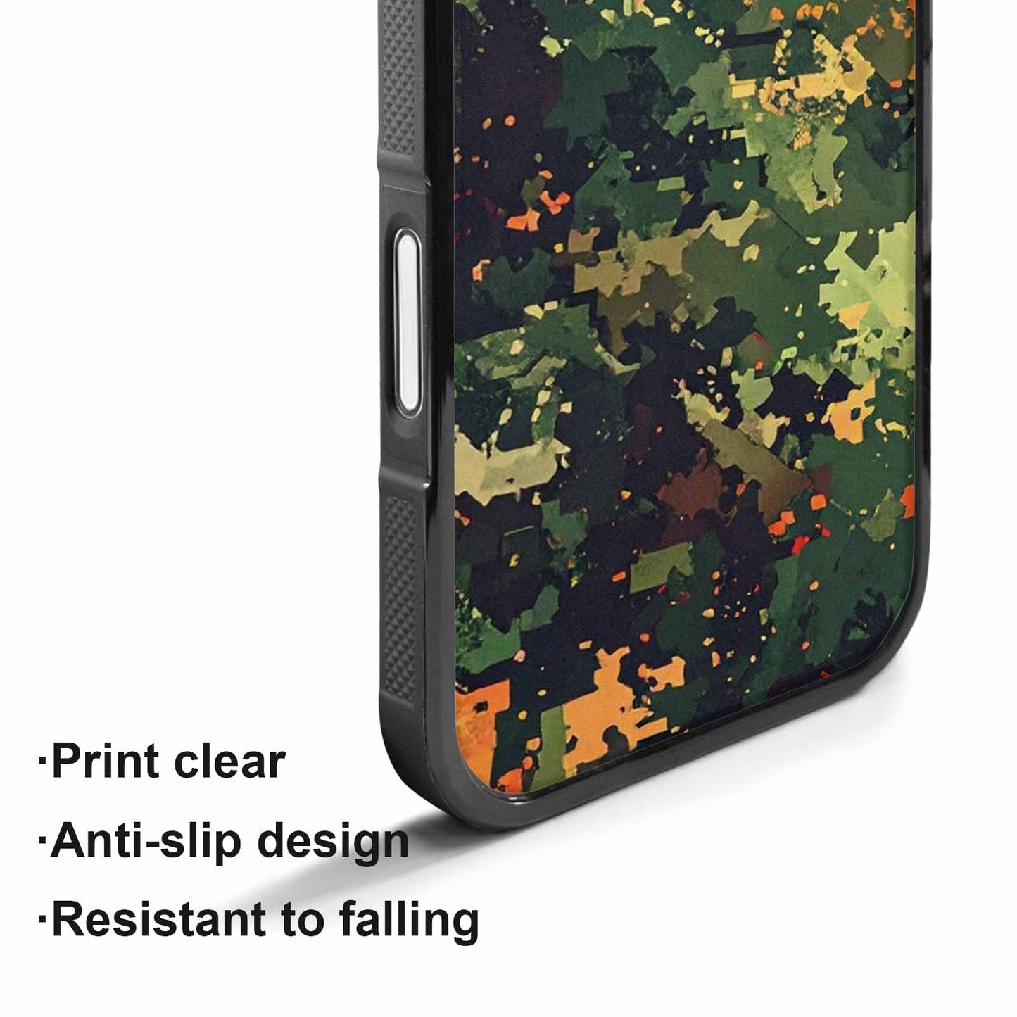 iPhone 17 Case — Small Military Camouflage Blotch Camo, Personalized Phone Case