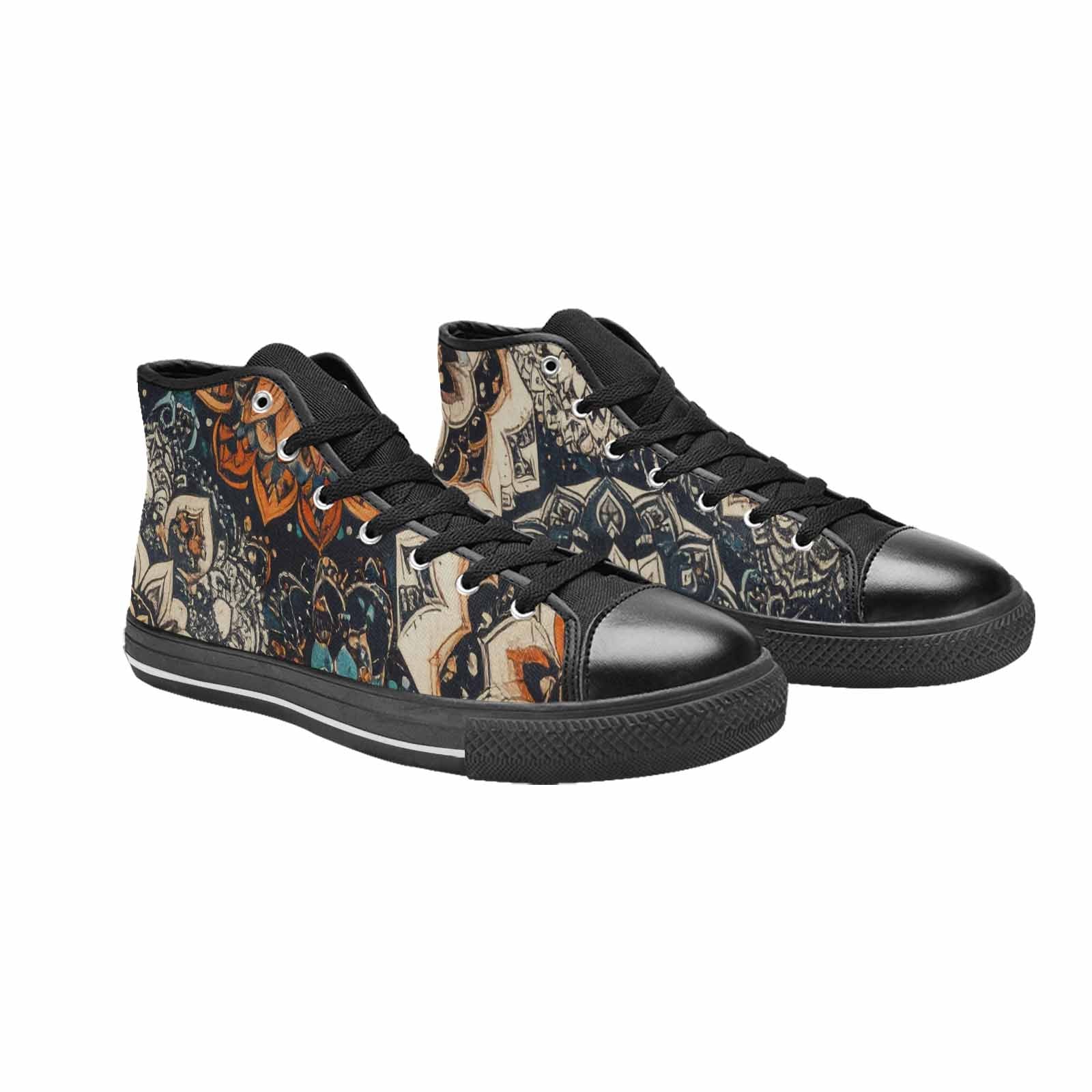 WOMEN'S Mandala High Top Canvas Vivid Custom Shoes
