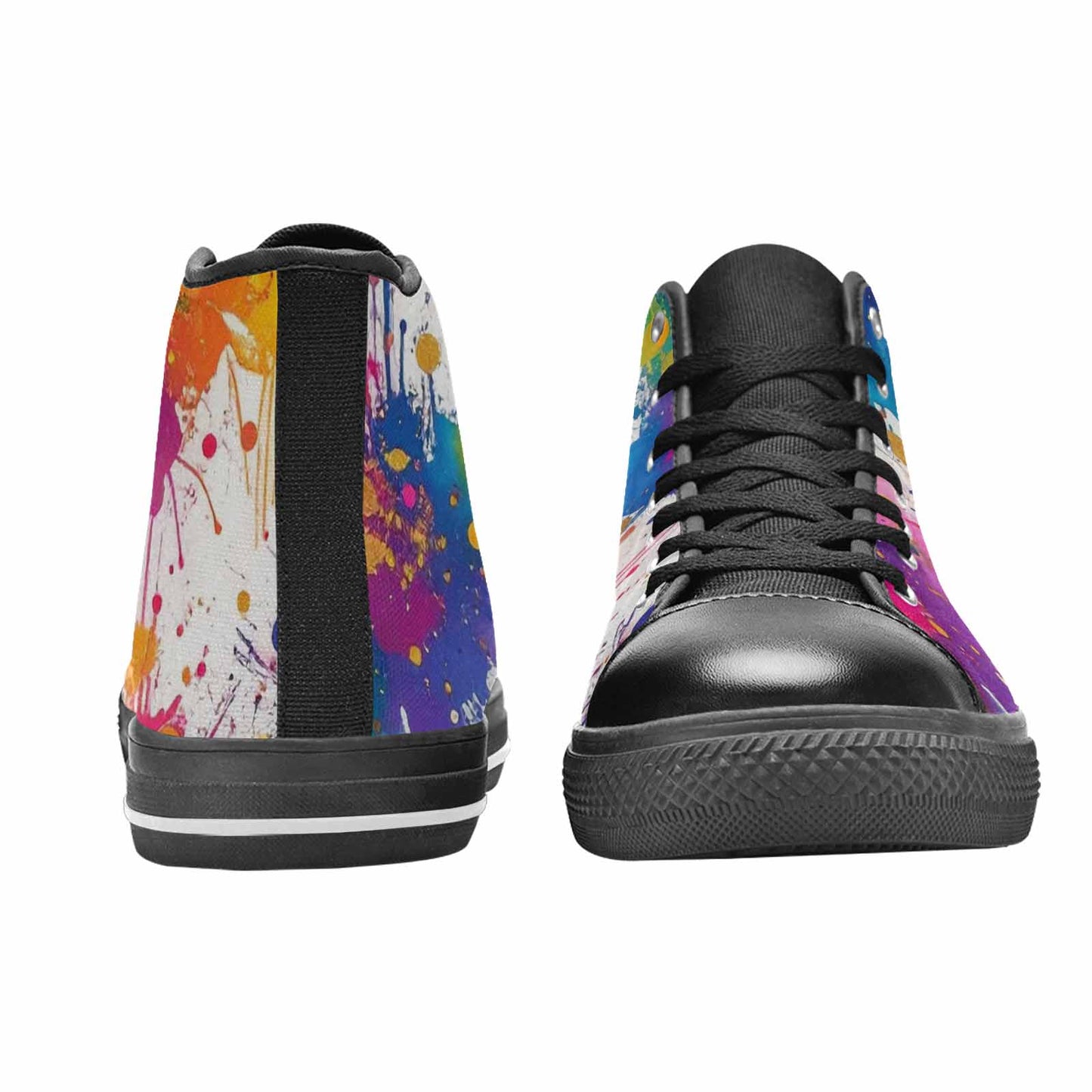 WOMEN'S Paint Splatter High Top Canvas Dreamcore Shoes