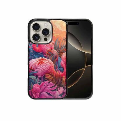 iPhone 16 Pro Case — Flamingo Tropical Flamingo Tropical Pattern Hundreds, Original Design Phone Case