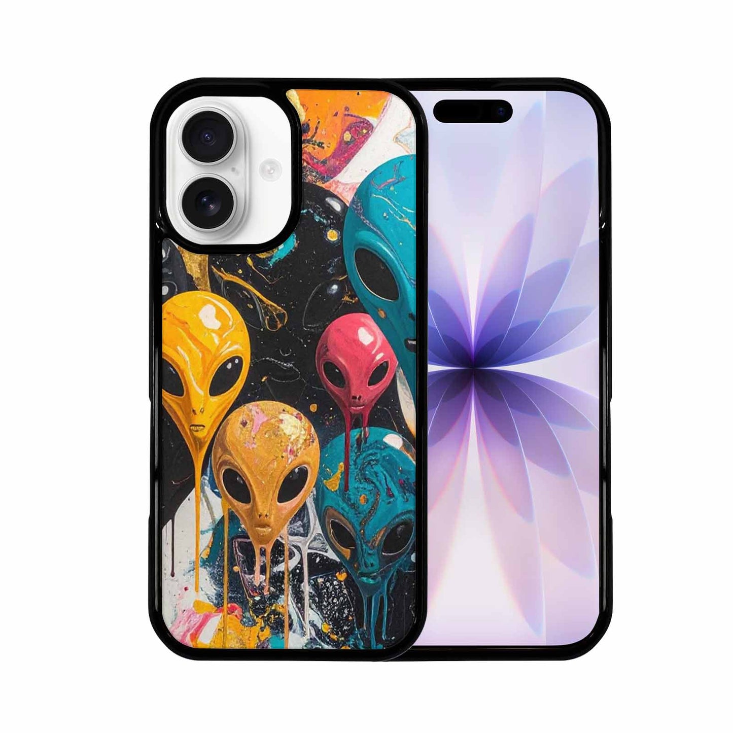iPhone 17 Case — Aliens Marblealiens Pattern Alien Scifi, Custom Print Case Cover