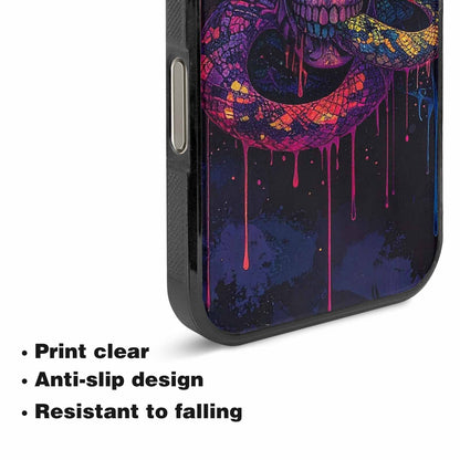 iPhone 16 Pro Case — Snakes And Skulls Collage Custom, Custom Print Case Cover