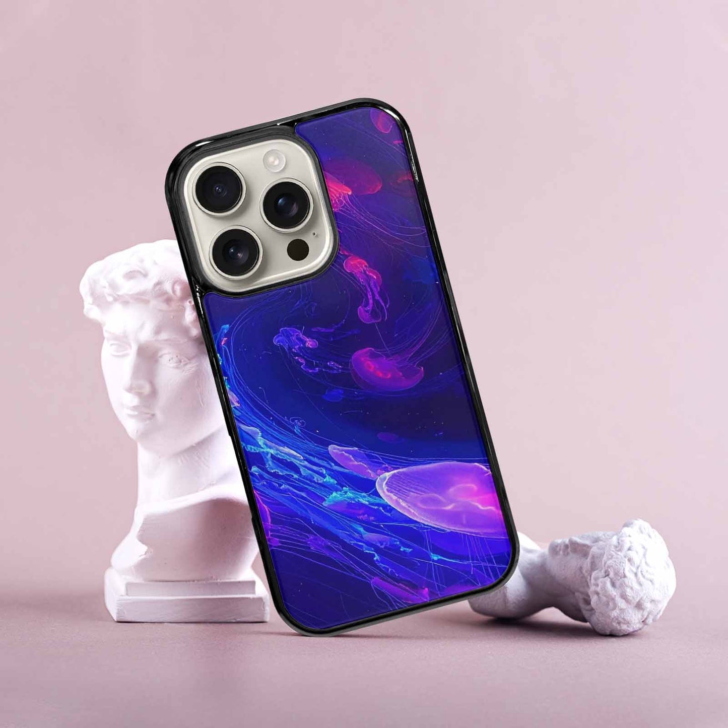 iPhone 16 Pro Case — Jellyfish Glow Jellyfish Glow Pattern Hundreds, Custom Print Case Cover