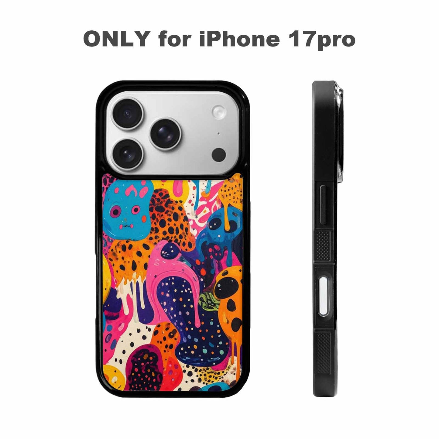 iPhone 17 Pro Case — Melting Aliens Pattern Hundreds Of Alien, Custom Phone Case