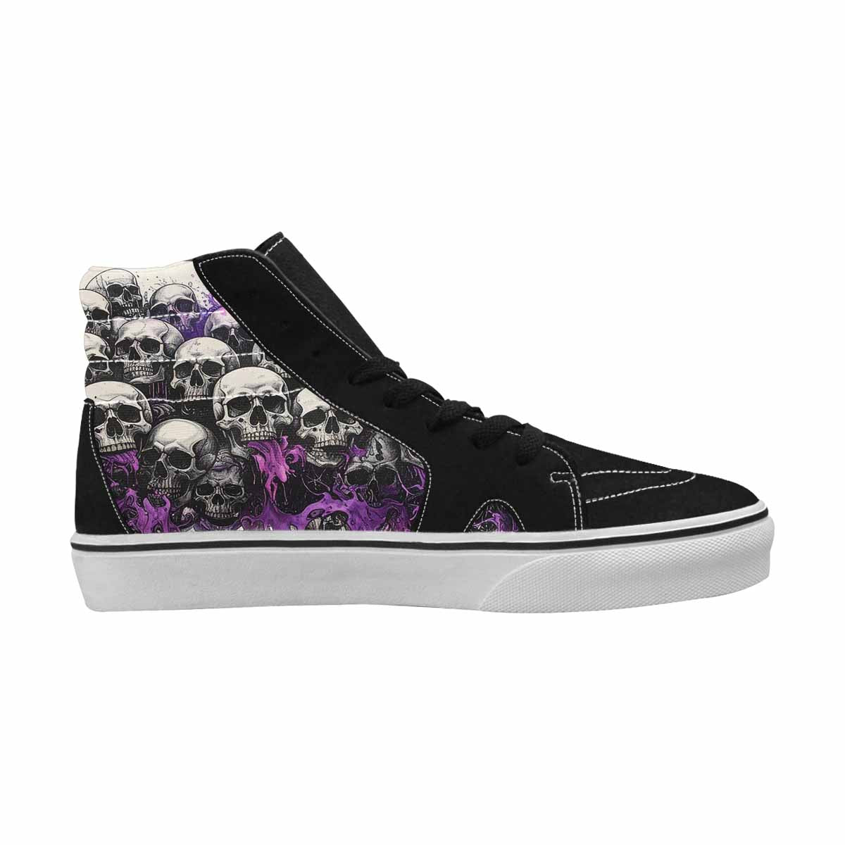 MEN'S Rainbow From Skull S High Top Canvas Surreal Shoes