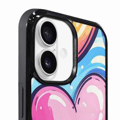 iPhone 17 Case — Pastel Summer Heart Original Art, Custom Phone Case